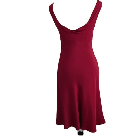 J Crew Silk Pink Drape Neck Low Back special occasion pink red Dress nwt new - Picture 10 of 11